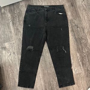 Wild Fable High Rise Mom Jean- Black